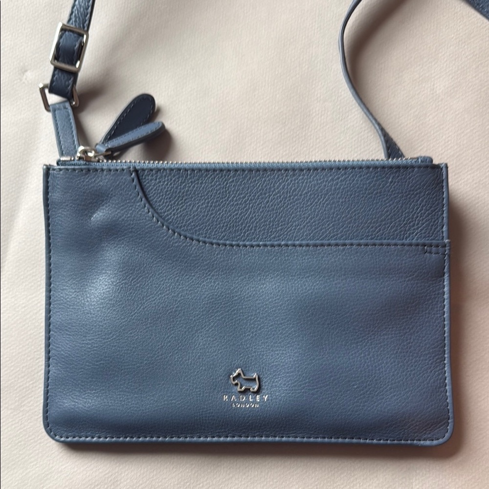 Radley London Blue Leather Crossbody Bag